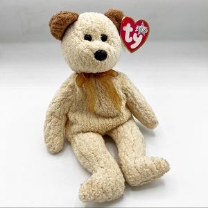 Ty Vintage 2000 Beanie Babies Huggy the Fuzzy Teddy Bear Retired Plush Bear